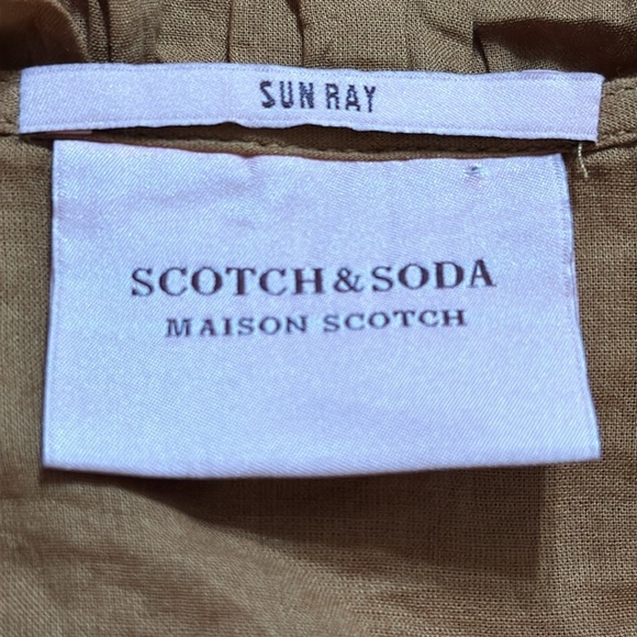 SCOTCH & SODA Sun Ray 100% Organic Cotton Lace Insert Long Sleeve Dress size‎ M - Picture 11 of 13